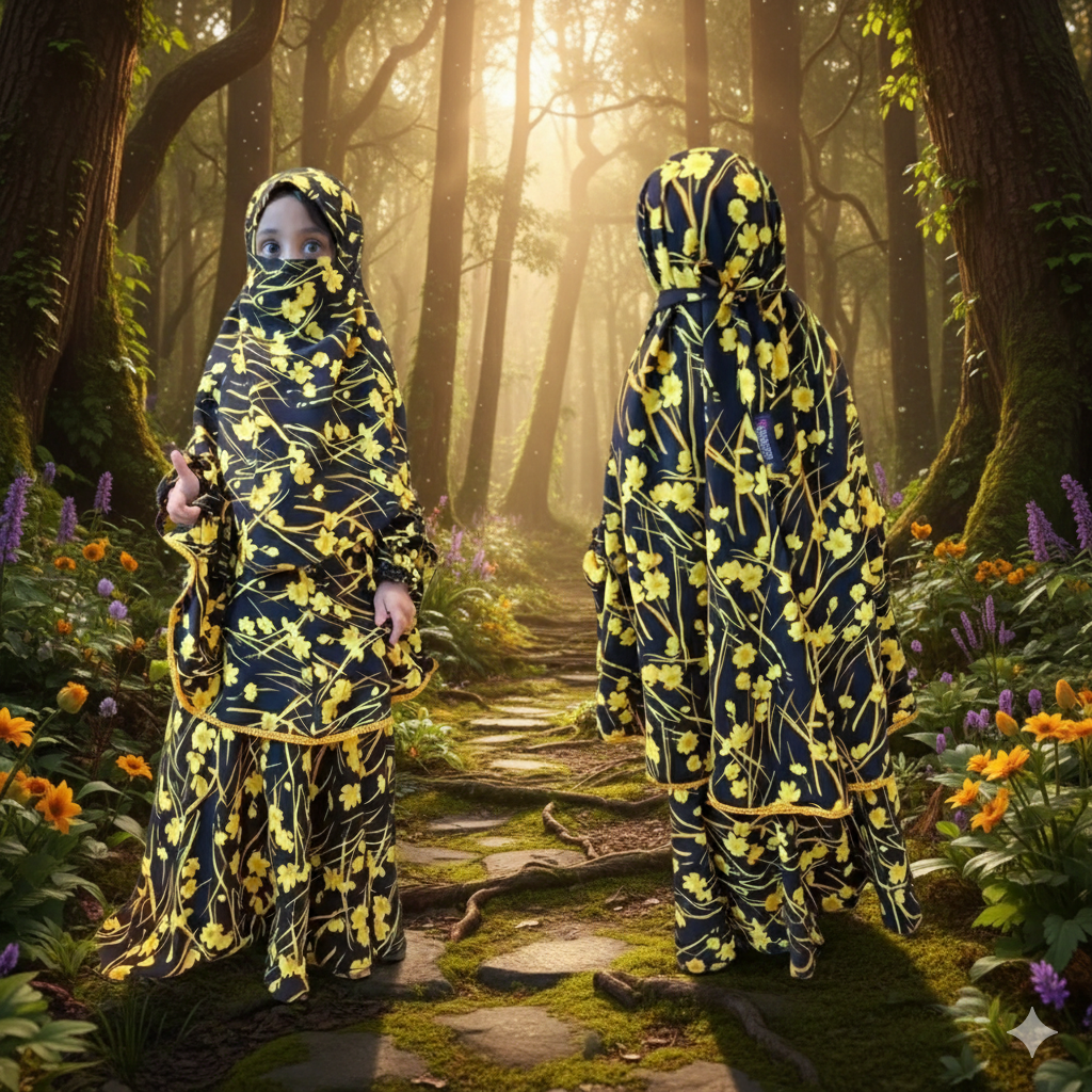 Kids Cherry Khimar Set KCK109