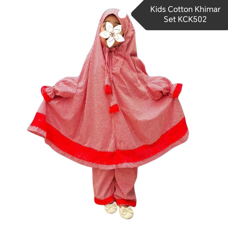 Kids Cotton Khimar Set  KCK502