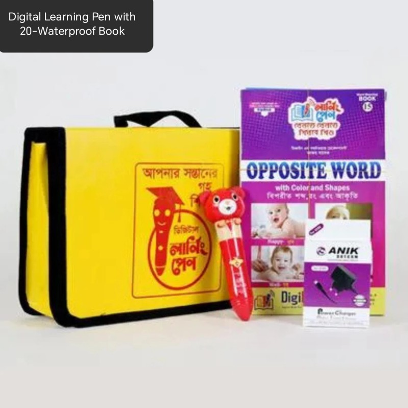 Digital Learning Pen with 20-Waterproof Book