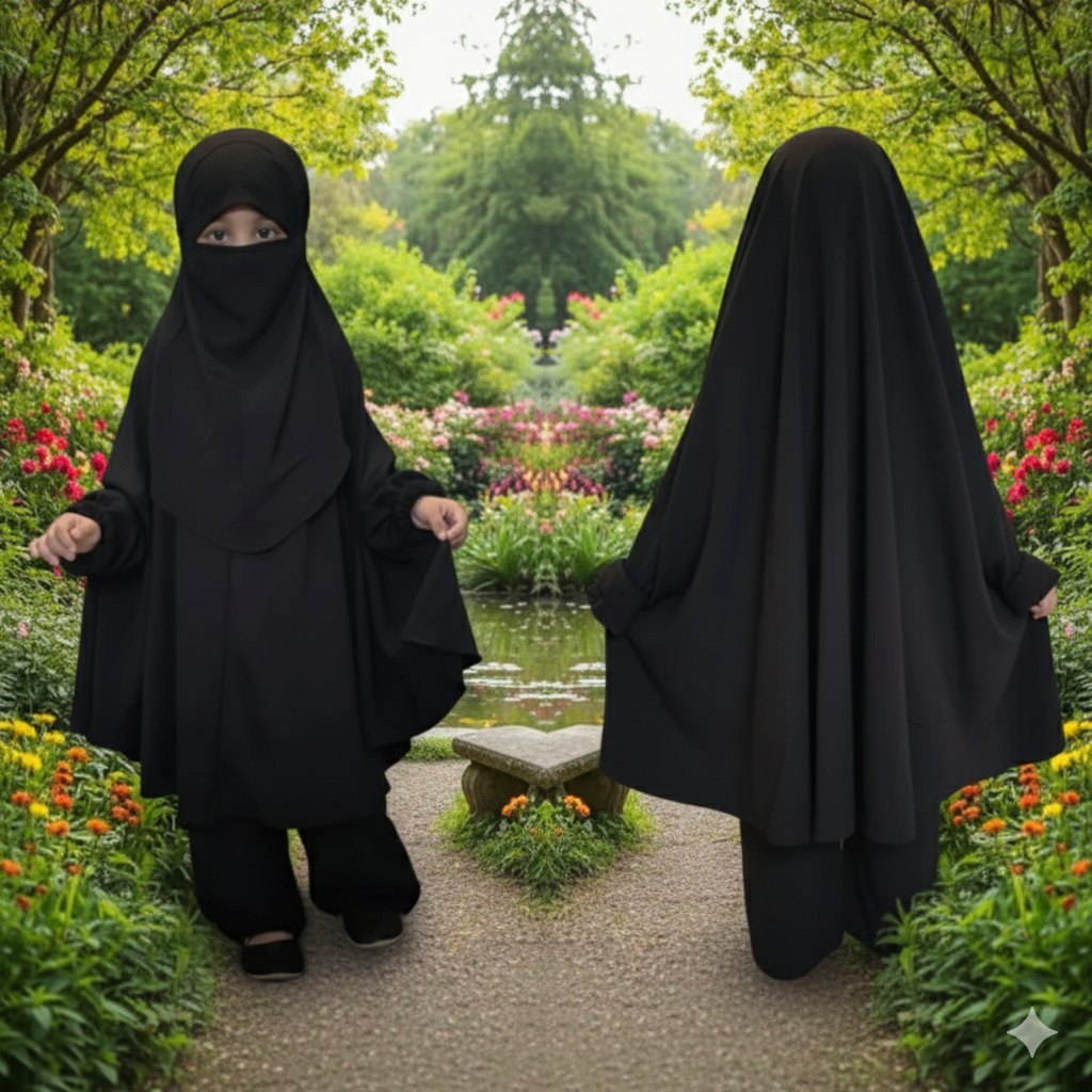 Kids Cherry Khimar Set KCK116