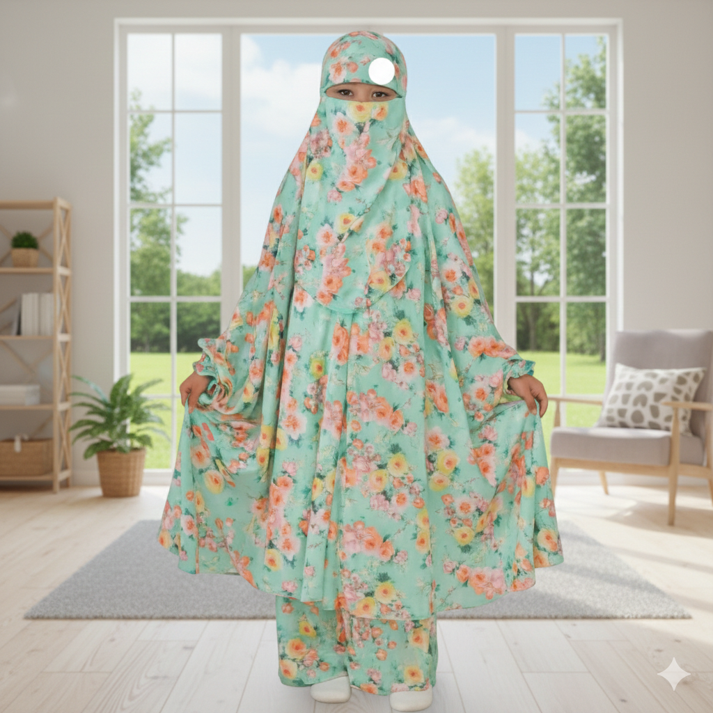 Kids alex cherry Khimar Set KCK120
